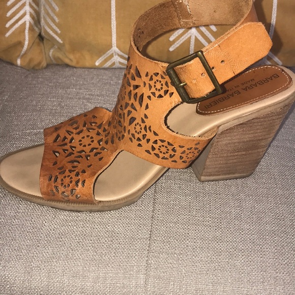 Handmade Italian Leather Healed Sandals - Picture 3 of 4